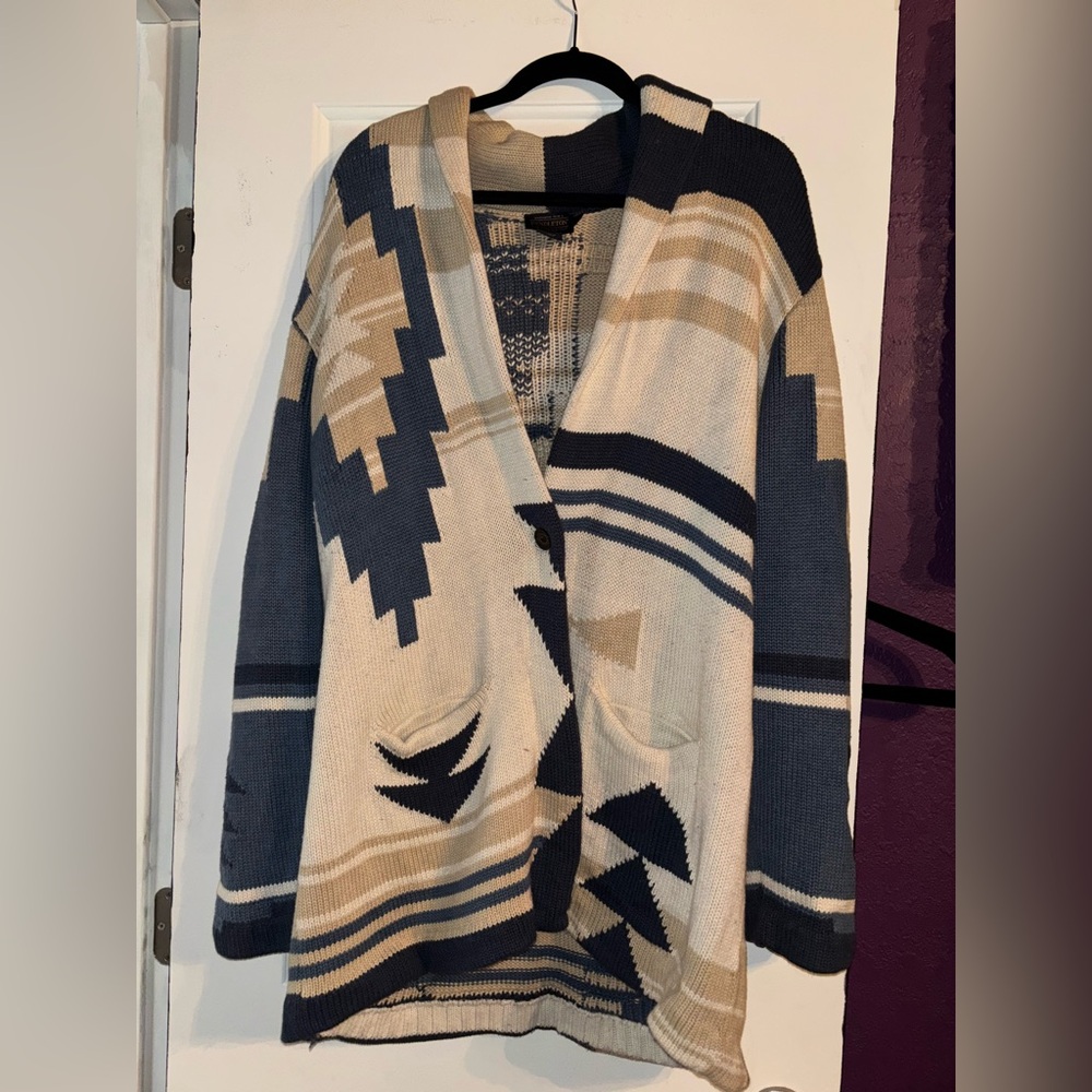 Pendleton single button cardigan sweater wool cot… - image 2